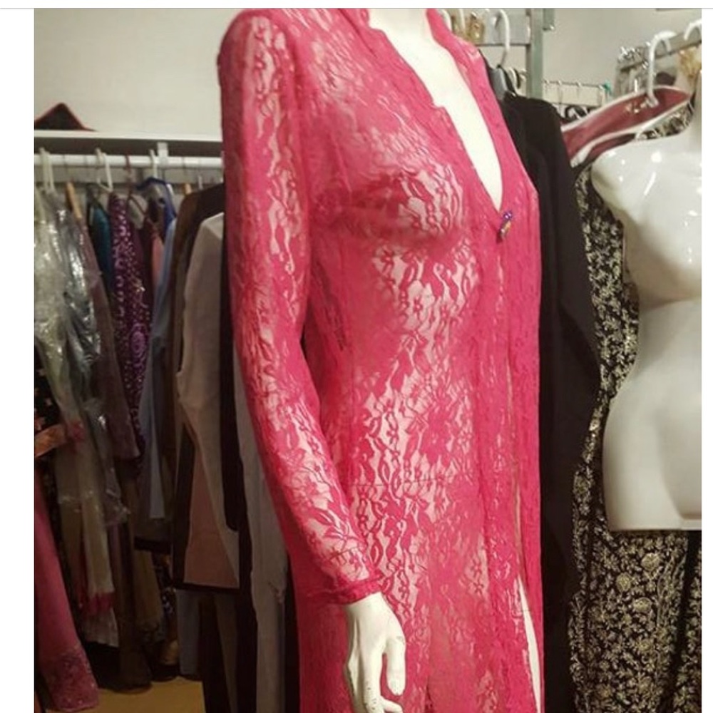 Long lace cardigan beach coverups bikini coverup